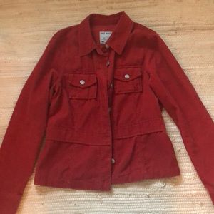 Red corduroy jacket